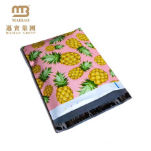 El logotipo de moda de la fábrica de China que imprime el diseñador rosado y amarillo personalizado de la piña 10 X 13 pulgadas vende por mayor los anuncios publicitarios Poly
